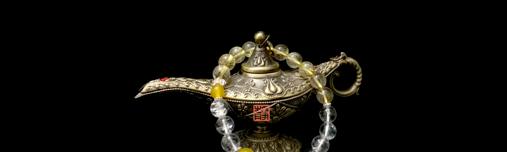 Wearable Feng Shui crystal bracelet with Golden Rutilated Quartz crystal for Self-worth and Confidence- JING Balance