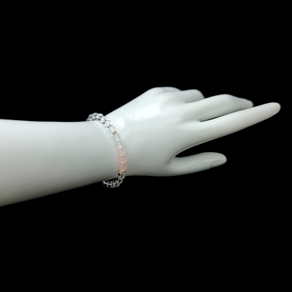 Ripple of Love bracelet worn on wrist ¨C handcrafted Feng Shui jewelry for Love & Connection.