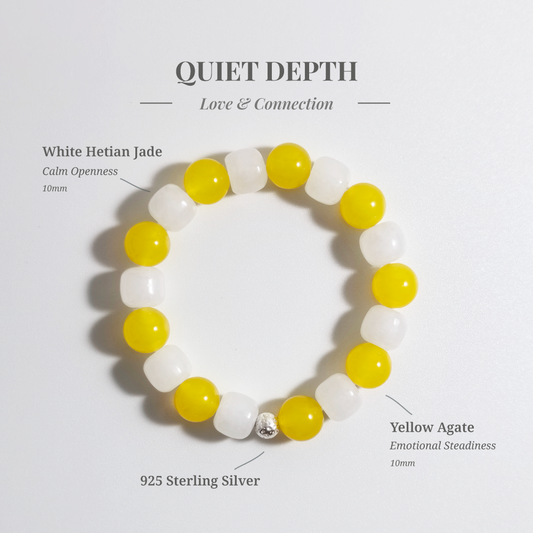 Quiet Depth | Crystal Bracelet for Shallow Conversations and Feeling Unheard