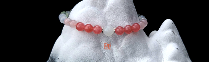 Wearable Feng Shui crystal bracelet with Rose Quartz for Love and Connection - JING Balance