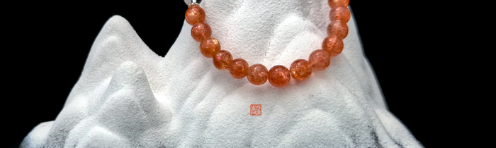 Wearable Feng Shui crystal bracelet with Sunstone for Career and Abundance - JING Balance