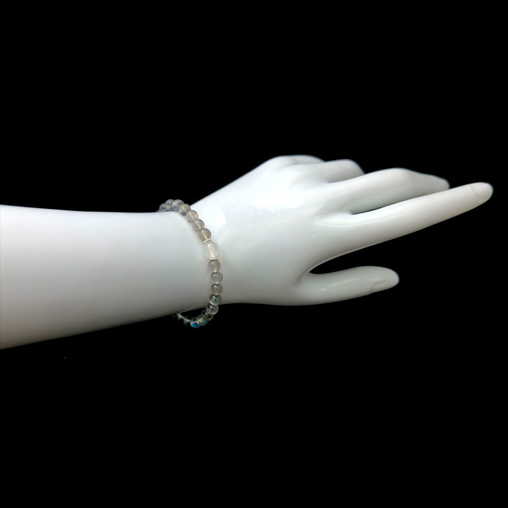 Lunar Rest bracelet worn on wrist ¨C handcrafted Feng Shui jewelry for Sleep & Recovery.