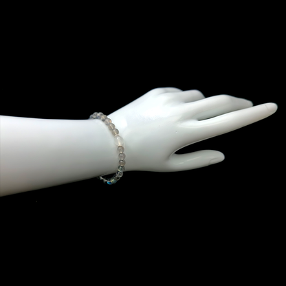 Lunar Rest bracelet worn on wrist ¨C handcrafted Feng Shui jewelry for Sleep & Recovery.