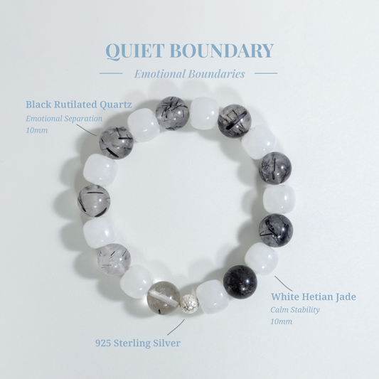Quiet Boundary | Crystal Bracelet for Absorbing Other People’s Emotions