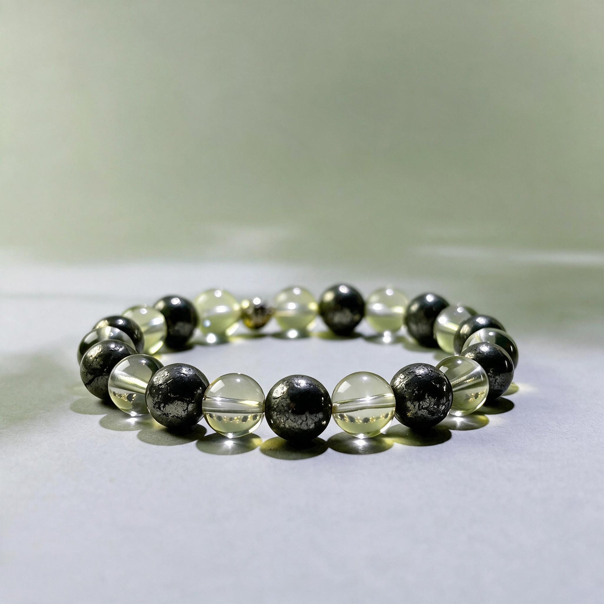 Citrine and Pyrite crystal bracelet for salary negotiation, pricing confidence, and asking for more