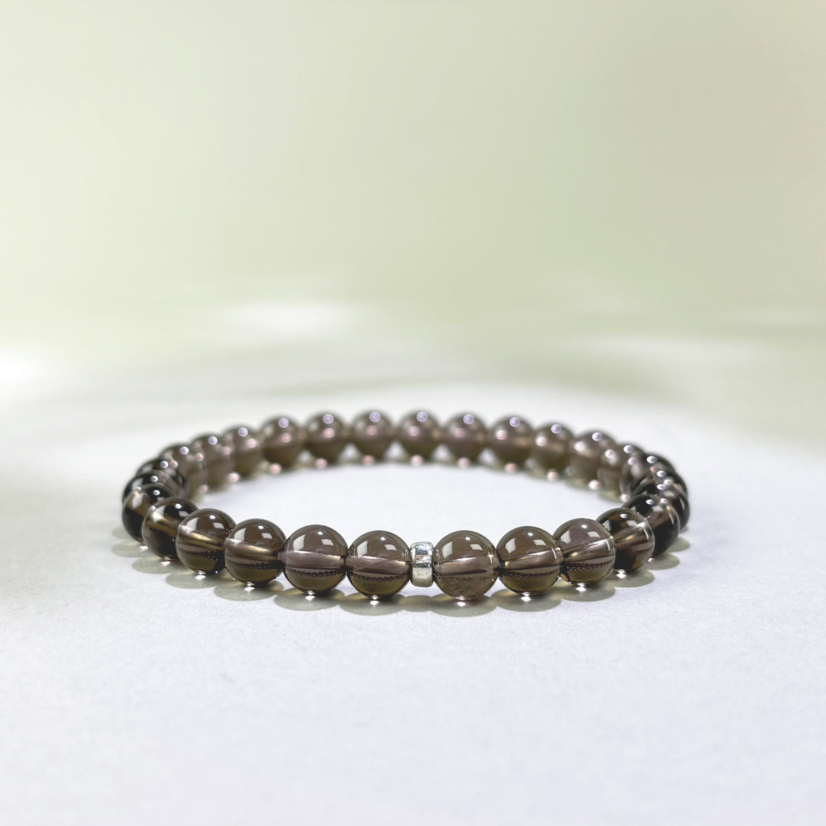 Smoky Quartz crystal bracelet for grounding, protection, and stressful environments
