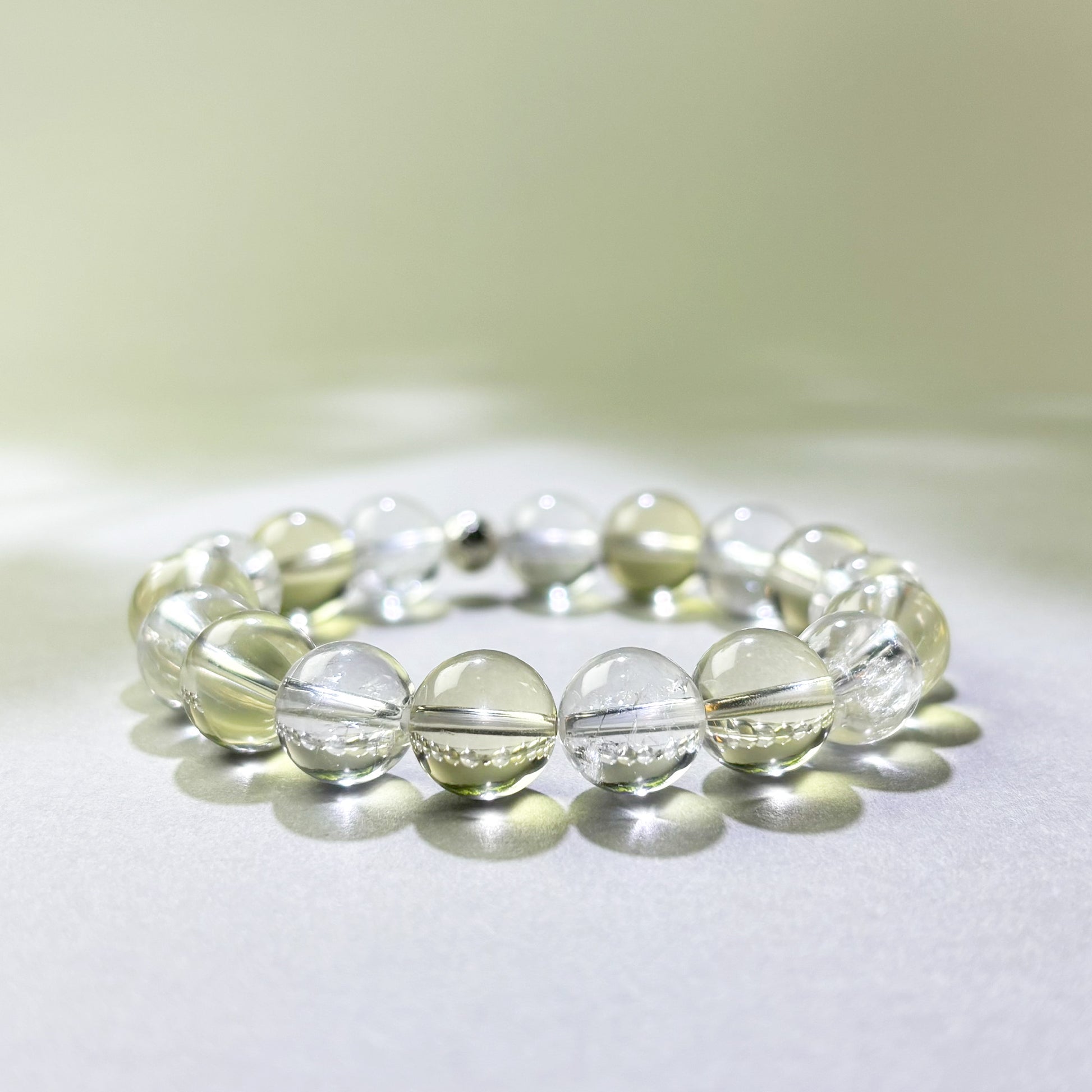 Citrine and Himalayan Clear Quartz crystal bracelet for brain goes blank when talking