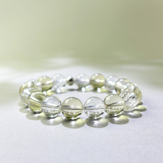Citrine and Himalayan Clear Quartz crystal bracelet for brain goes blank when talking