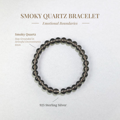 Smoky Quartz Bracelet for overstimulation, outside pressure, and difficulty staying grounded